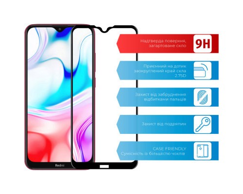 Скло захисне ACCLAB Full Glue Xiaomi Redmi 8 (1283126508738)