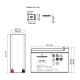 Батарея до ДБЖ TECNOWARE 12V-9Ah (EACPE12V09ATWP) 