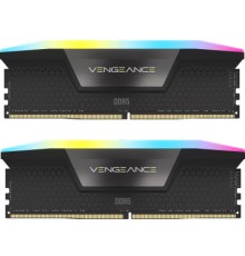 Модуль пам'яті для комп'ютера DDR5 48GB (2x24GB) 6400 MHz Vengeance RGB Black Corsair (CMH48GX5M2B6400C36)