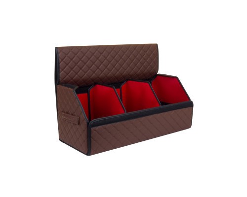 Сумка-органайзер EVAtech ECO L 30x30x65 см коричнева з коричневою ниткою (EHECELZZBR)