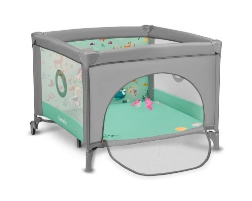 Дитячий манеж Lionelo Mille Grey Green (LO-MILLE GREY GREEN)