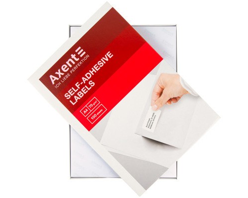 Етикетка самоклеюча Axent 70x42,4 (21 на листі) с/кл (100 листів) (2464-A)