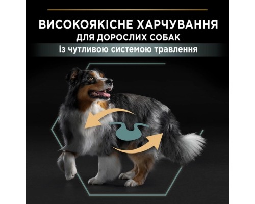 Сухий корм для собак Purina Pro Plan Medium з чутливим травленням (ягня) 3 кг (7613035214798)