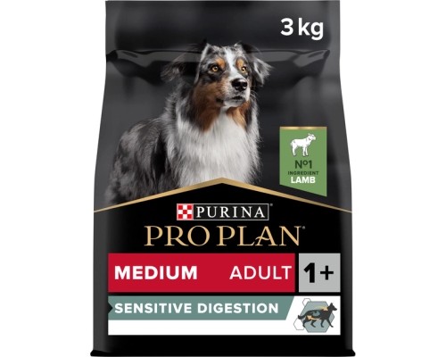 Сухий корм для собак Purina Pro Plan Medium з чутливим травленням (ягня) 3 кг (7613035214798)