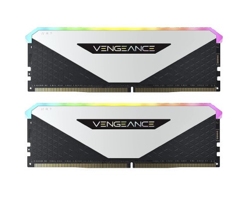 Модуль пам'яті для комп'ютера DDR4 32GB (2x16GB) 3600 MHz Vengeance RGB RT White Corsair (CMN32GX4M2Z3600C18W)