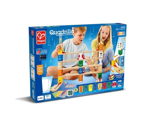 Конструктор Hape лабіринт Quadrilla Програмування основи 130 елементів (E6028)