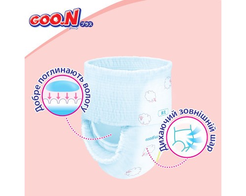 Підгузки GOO.N Plus для дітей 13-25 кг розмір XXL унісекс 56 шт (21000634-2)
