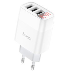 Зарядний пристрій HOCO C93A Easy charge White (6931474760593)