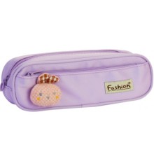 Пенал Cool For School 2 відділення з аплікацією Фіолетовий (CF6885-purple)