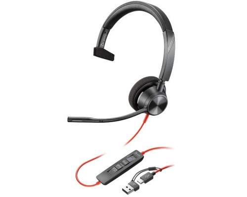 Навушники Poly Blackwire 3310-M USB-A/C (8X216AA)
