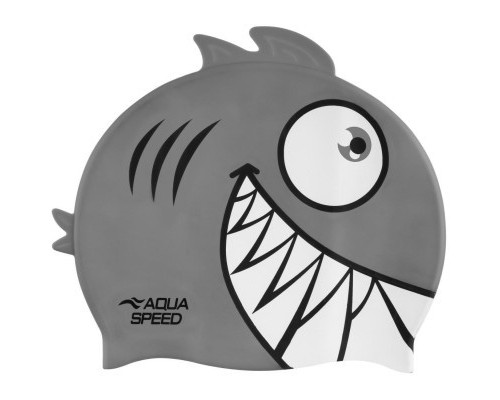Шапка для плавання Aqua Speed Zoo Pirana 246-26 9701 сірий Діт OSFM (5908217697011) Шапка для плавання Aqua Speed Zoo Pirana 246-26 9701 сірий Діт OSFM (5908217697011)
