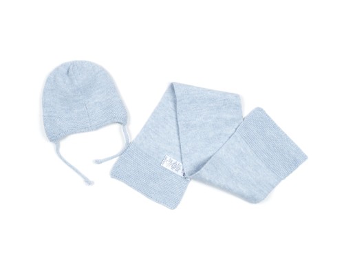 Шапка дитяча Na з шарфом (NA 1177-48-blue)
