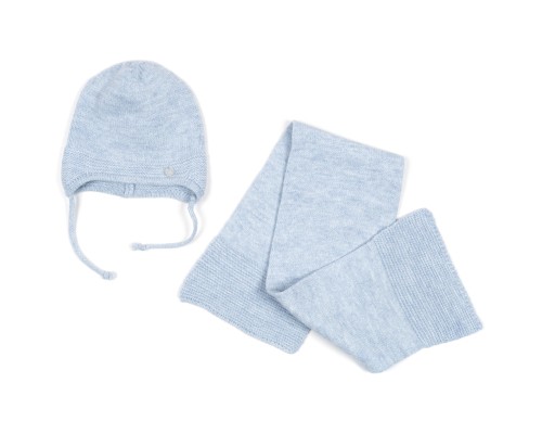 Шапка дитяча Na з шарфом (NA 1177-48-blue)