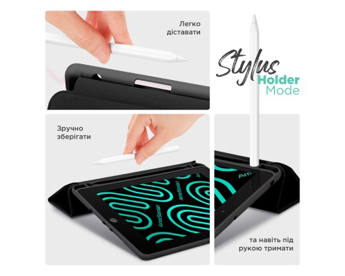 Чохол до планшета Armorstandart Smart Fold Pen Apple iPad Air 11 (2024) Black (ARM78115)