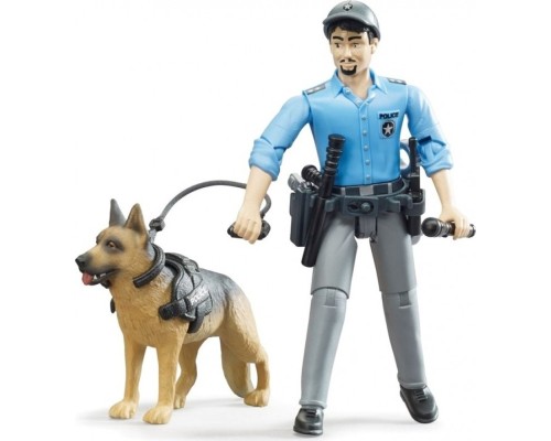 Фігурка Bruder Фігурка поліцейського з собакою (62150)
