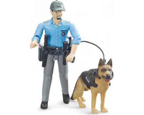 Фігурка Bruder Фігурка поліцейського з собакою (62150)