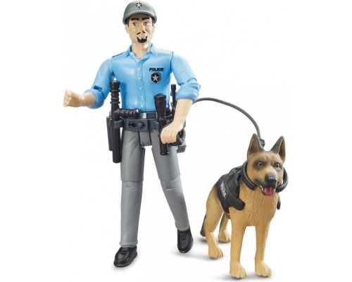 Фігурка Bruder Фігурка поліцейського з собакою (62150)
