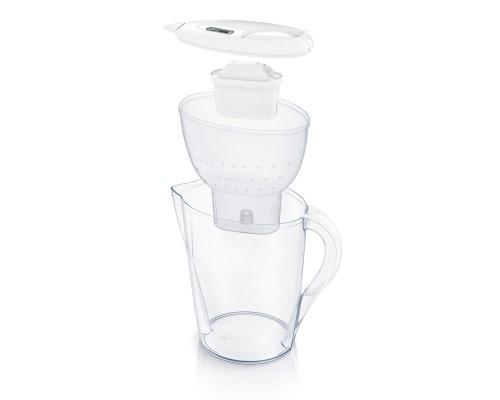 Фільтр-глечик Brita Marella Memo MXPro 2.4л (1.4л води) з фільтр-картриджем 3шт, білий (1052791)