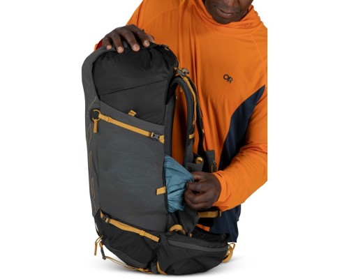 Рюкзак туристичний Osprey Talon Velocity 30 dark charcoal/tumbleweed yellow - S/M - чорний (009.3543)