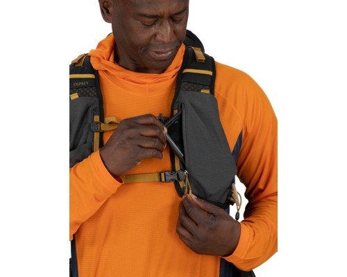 Рюкзак туристичний Osprey Talon Velocity 30 dark charcoal/tumbleweed yellow - S/M - чорний (009.3543)