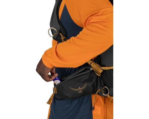 Рюкзак туристичний Osprey Talon Velocity 30 dark charcoal/tumbleweed yellow - S/M - чорний (009.3543)