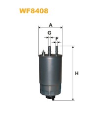 Фільтр паливний Wixfiltron WF8408