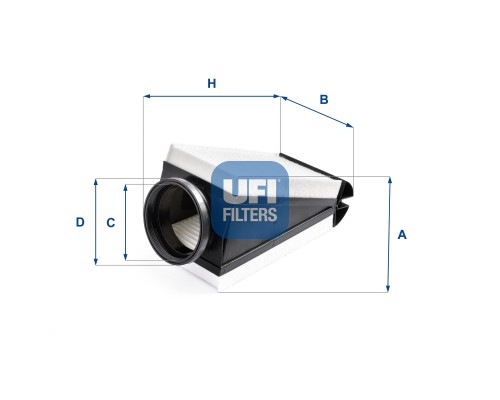 Повітряний фільтр для автомобіля UFI 30.B87.00