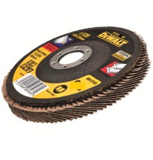 Круг зачистний DeWALT пелюстковий INOX Extreme, метал, 125x22.23 мм, G 80 мкм (DT30622)