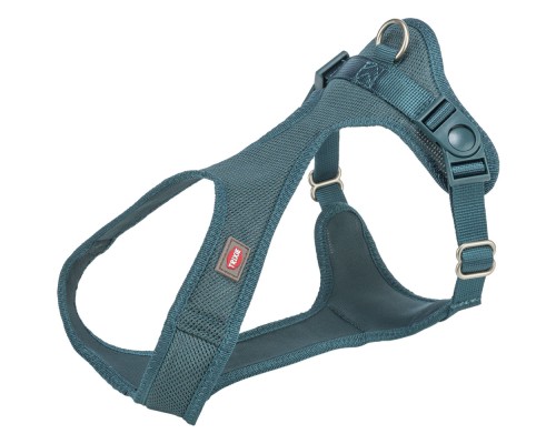 Шлея для собак Trixie Comfort М'яка XXS-XS 25-35 см 15 мм Синьо-зелена (4053032679139)