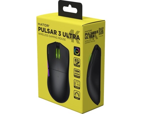 Мишка Hator Pulsar 3 Ultra 4K Wireless Black (HTM680)