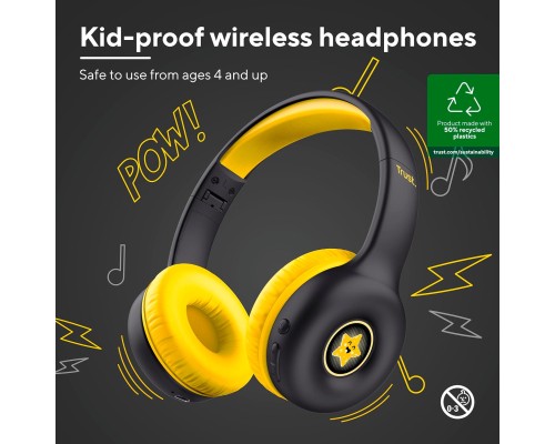 Навушники Trust Nouna Kids Wireless Black (25405)