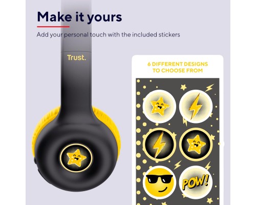 Навушники Trust Nouna Kids Wireless Black (25405)
