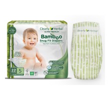 Підгузки Clearly Herbal Bamboo, розмір 5 (11-18 кг), 22 шт (1137)