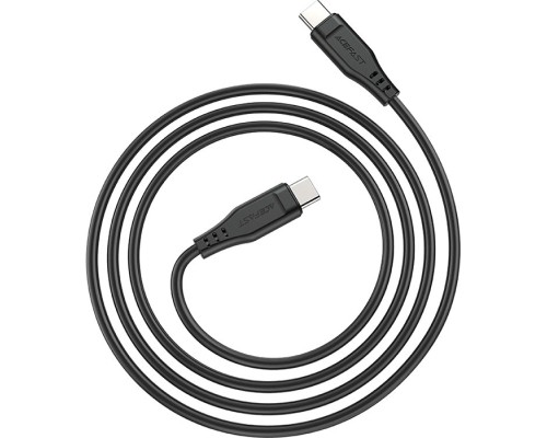 Дата кабель USB-C to USB-C 1.2m 3A TPE C3-03 Black Acefast (6974316280842)