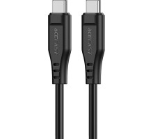 Дата кабель USB-C to USB-C 1.2m 3A TPE C3-03 Black Acefast (6974316280842)