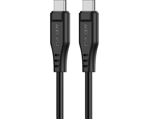 Дата кабель USB-C to USB-C 1.2m 3A TPE C3-03 Black Acefast (6974316280842)