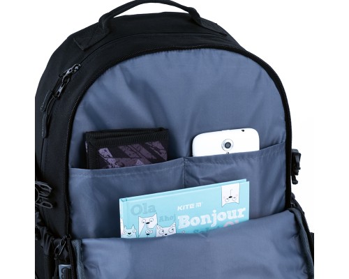 Рюкзак шкільний GoPack Education Teens 186 чорний (GO25-186L-1)