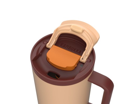 Термокружка Kambukka Rio Almond Dream 950 мл Бежева з коричневим (11-08001)