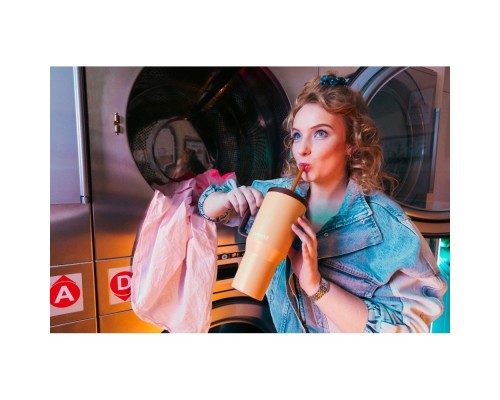 Термокружка Kambukka Rio Almond Dream 950 мл Бежева з коричневим (11-08001)