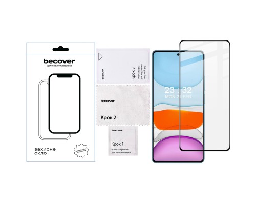 Скло захисне BeCover Xiaomi 14T/14T Pro Black (713322)