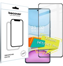 Скло захисне BeCover Xiaomi 14T/14T Pro Black (713322)