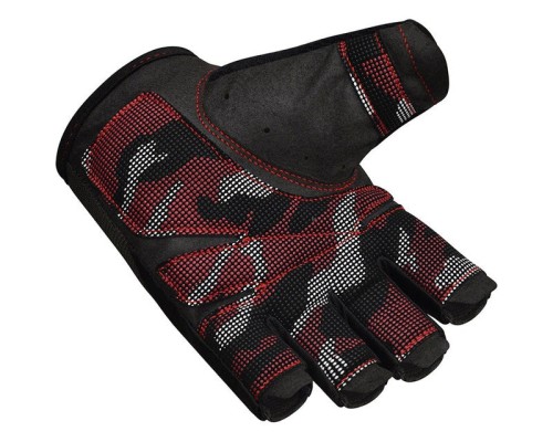 Рукавички для фітнесу RDX T2 Half Red S (WGA-T2HR-S)