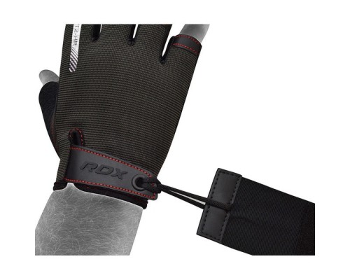 Рукавички для фітнесу RDX T2 Half Red S (WGA-T2HR-S)