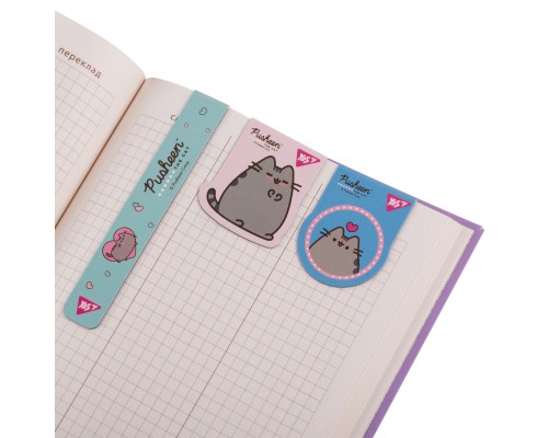Закладки для книг Yes магнітні Pusheen 3 шт (708349)