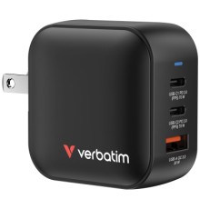 Зарядний пристрій Verbatim MiniGaN 70 W 3 ports (2xUSB-C/1xUSB-A) (32229)
