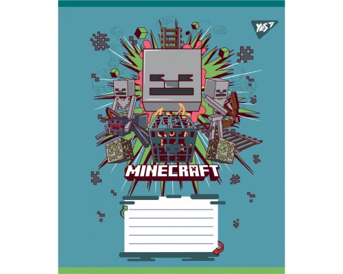 Зошит Yes Minecraft Heroes А5 12 аркушів клітинка (767576)