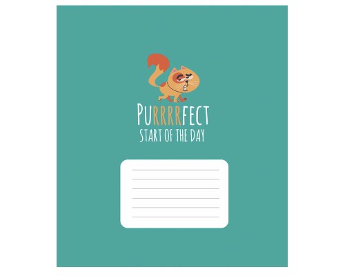 Зошит Школярик Purrrfect cats 24 аркуша лінія (024-3562L)