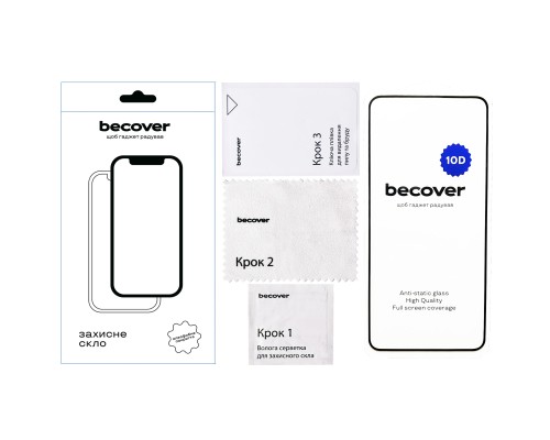 Скло захисне BeCover ZTE Blade A75 4G 10D Black (713578)