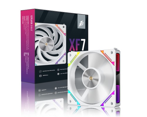 Кулер до корпусу 1stPlayer XF7 White (XF7-WH-1IN1)