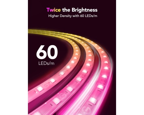 Світлодіодна стрічка Govee H100E LED Compatible extension of H61E1, 1.0m, RGBIC , WI-FI/Bluetooth, white (H100E0D1)